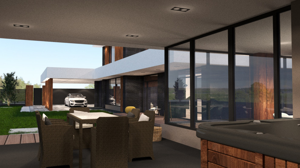 Дом Минимализм в пос.Позелы