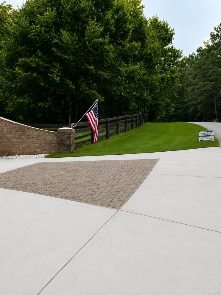 Complete Driveway Replacement & Stamped Concrete Entrance Restoration | Georgia