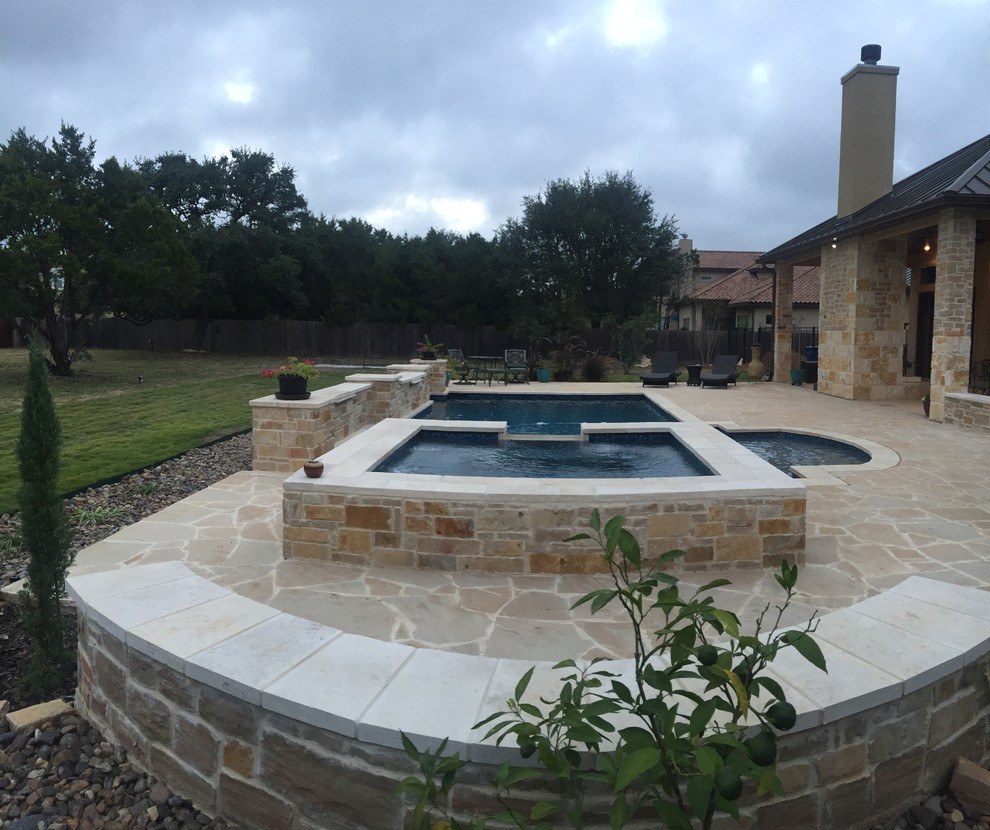 Inspiration for a transitional home design remodel in Austin