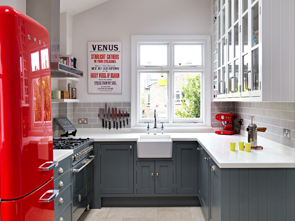 Inspiration for a contemporary kitchen in London.