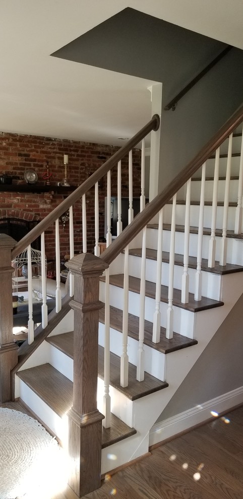 Inspiration for a transitional staircase in Baltimore.