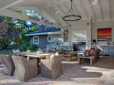 Transitional Patio by Brovelli Architecture + Construction