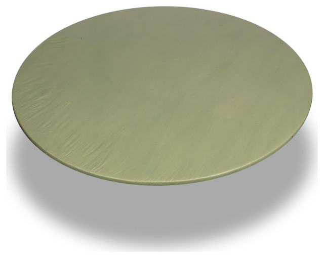 Sage 48 Inch Round Fitted Vinyl Tablecloth Contemporary Tablecloths