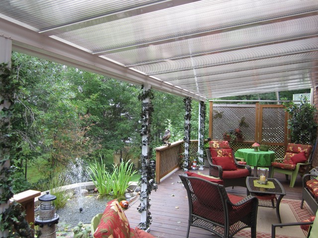 Patio Cover Translucent Traditional Patio Toronto By Craft