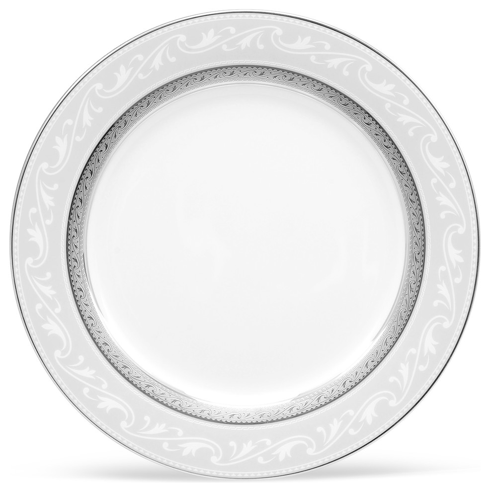 Noritake Crestwood Platinum Accent Plates, Set of 4 Traditional