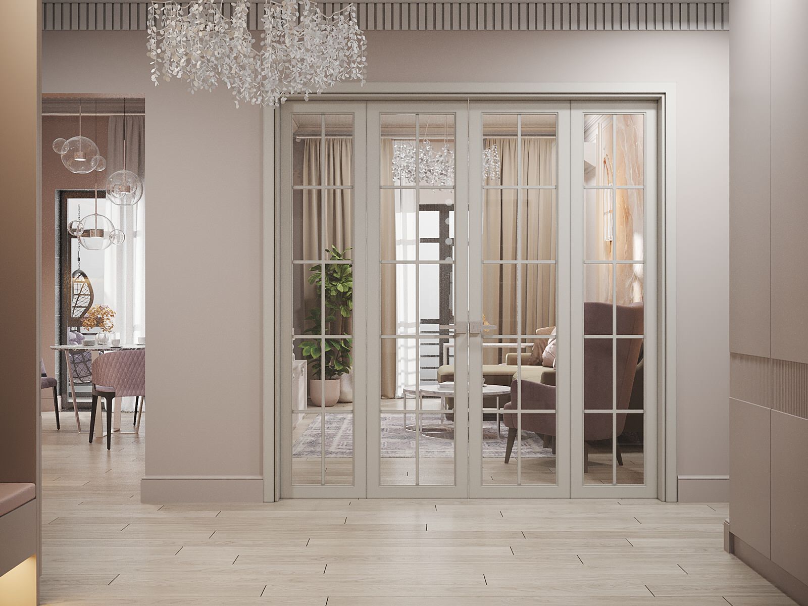 Розовый фламинго