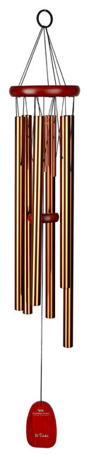 Outdoor Wind Chimes, Canon in D, Bronze and Bubinga