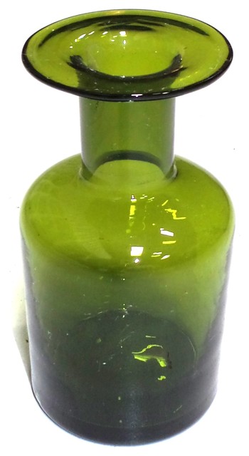 Medicine Jar Glass Vase, 6"