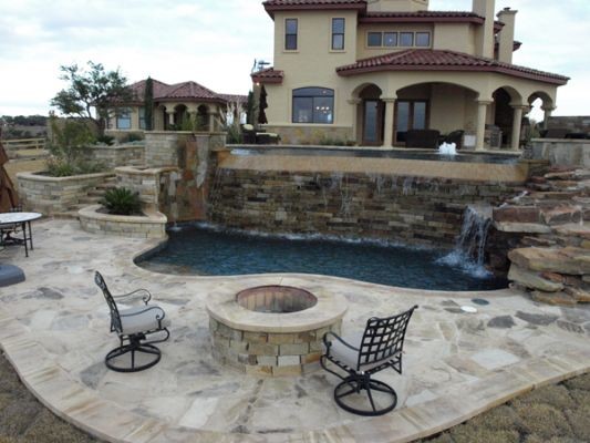 Custom Work mediterraneo-piscina