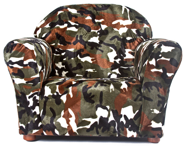 Keet Roundy Faux Fur Children S Chair Camo Kids Chairs By