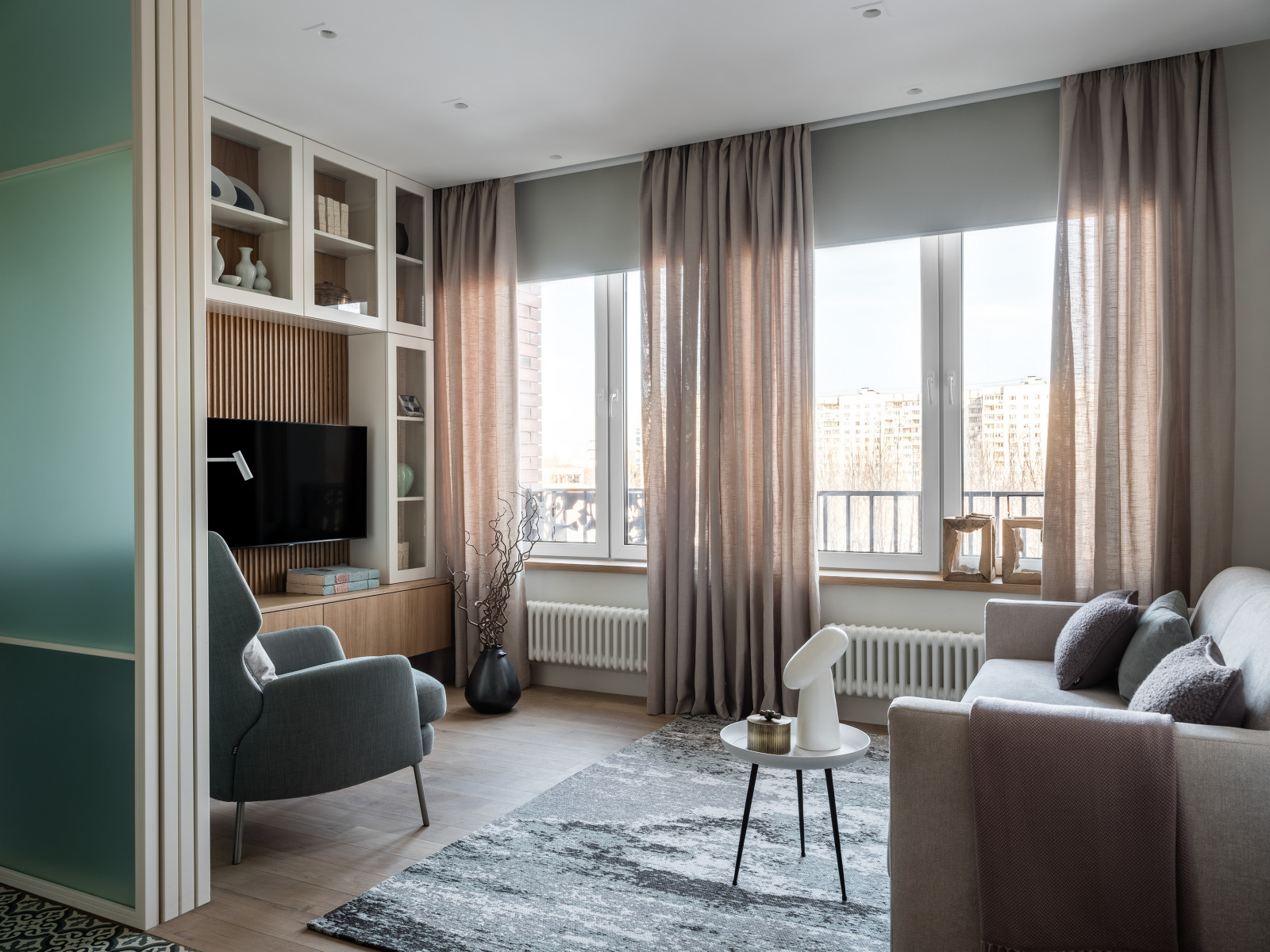 Квартира для семьи из трех человек на 45 кв.м.