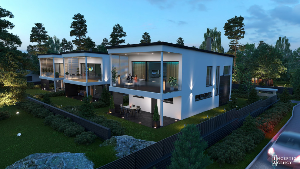 Modern villas in Espoo, Finland