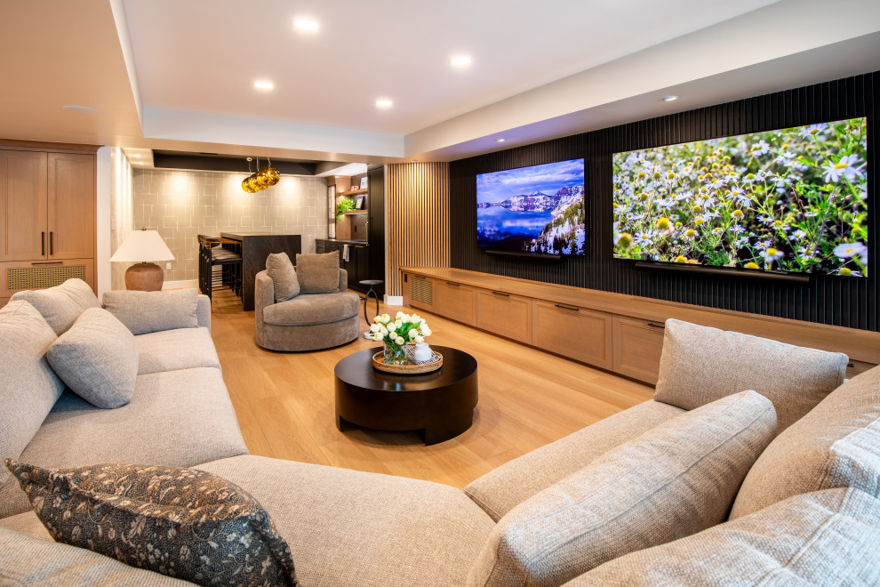 Home Theater with Surround Sound | Basement Design