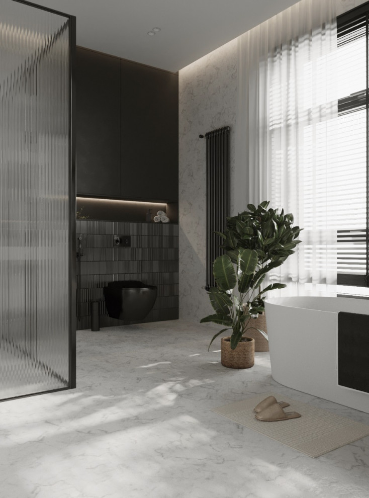 Санузел в таунхаусе в поселке Новорижский, 277 м2