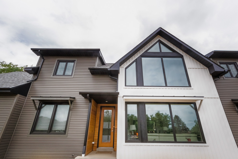 Inspiration for a large modern home design remodel