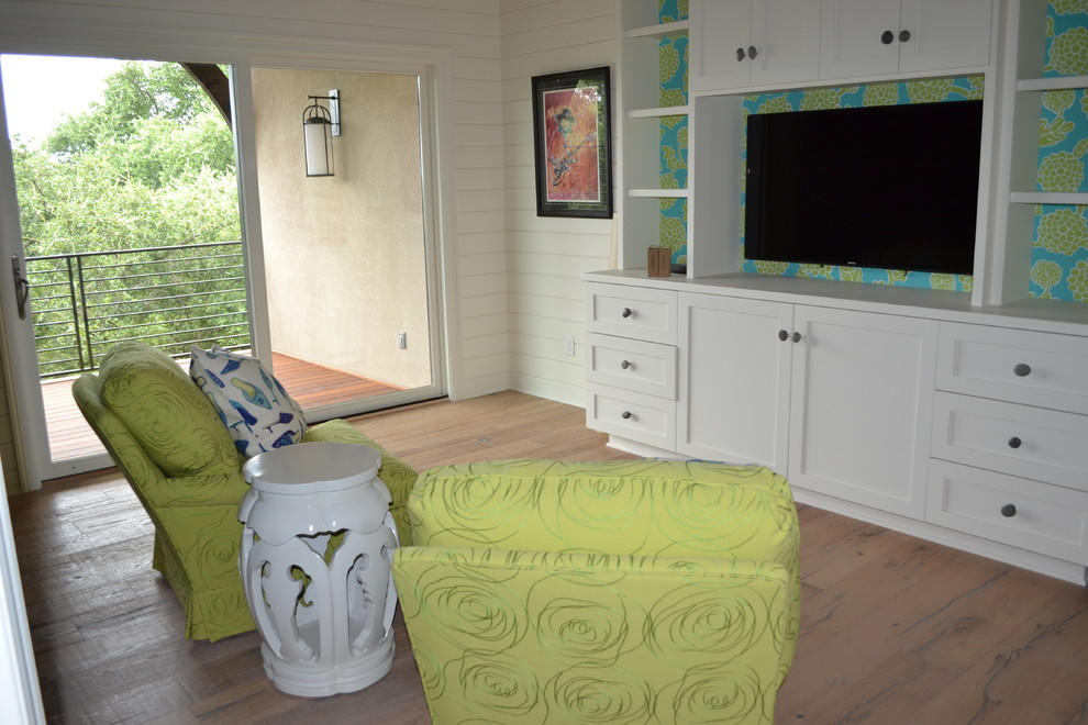 This is an example of a beach style kids' room in Austin.