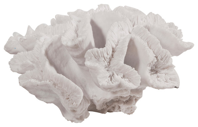 Coral Sculpture Statue White