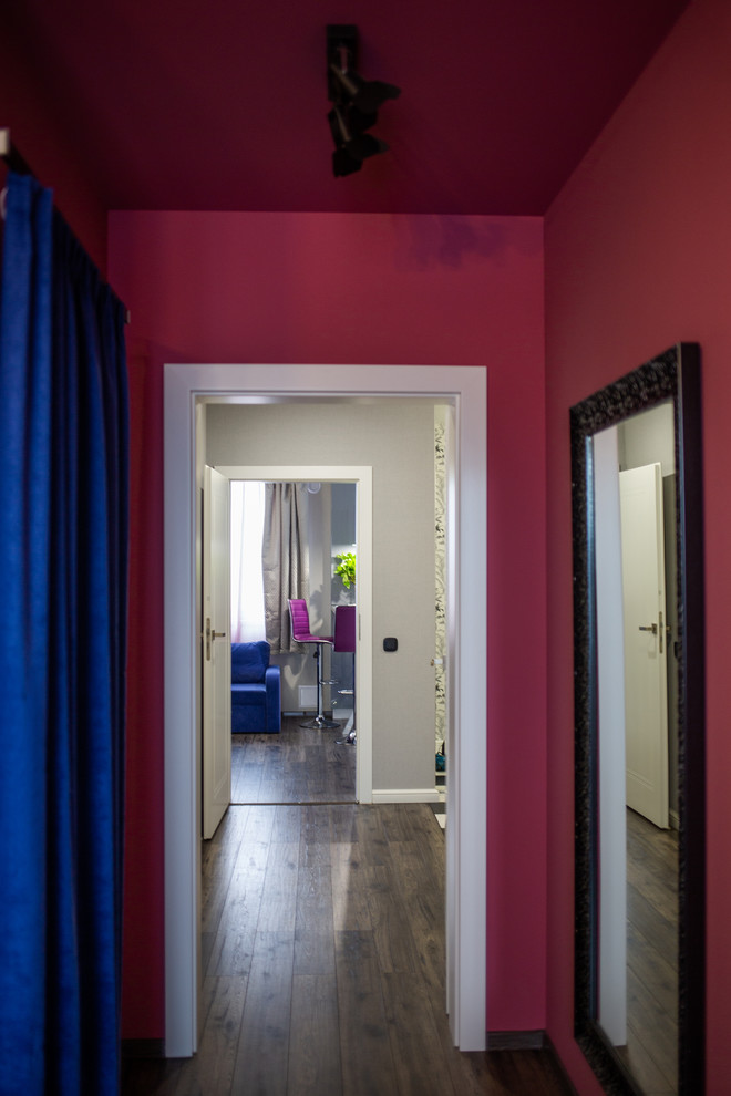 Интерьер однокомнатной квартиры "Фуксия"