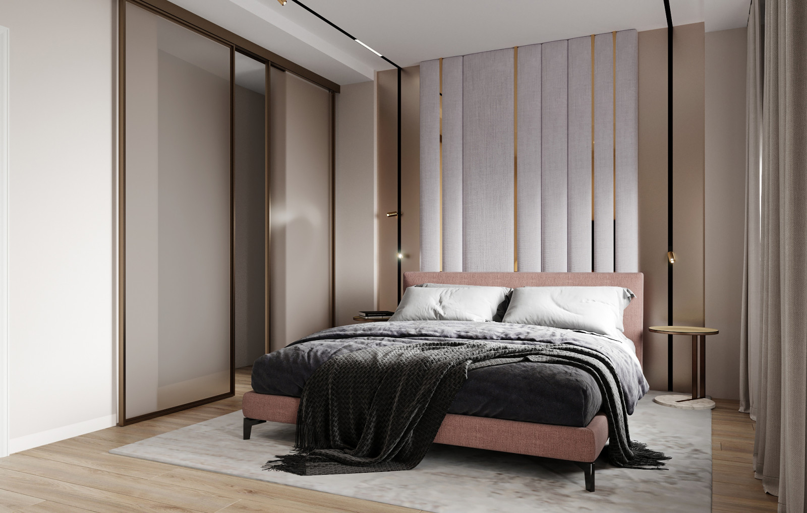 Спальня в стиле фьжн