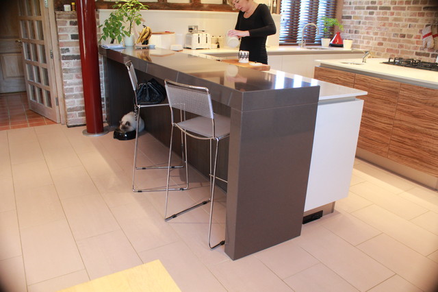 Barn Conversion kitchen eklektisk-koek