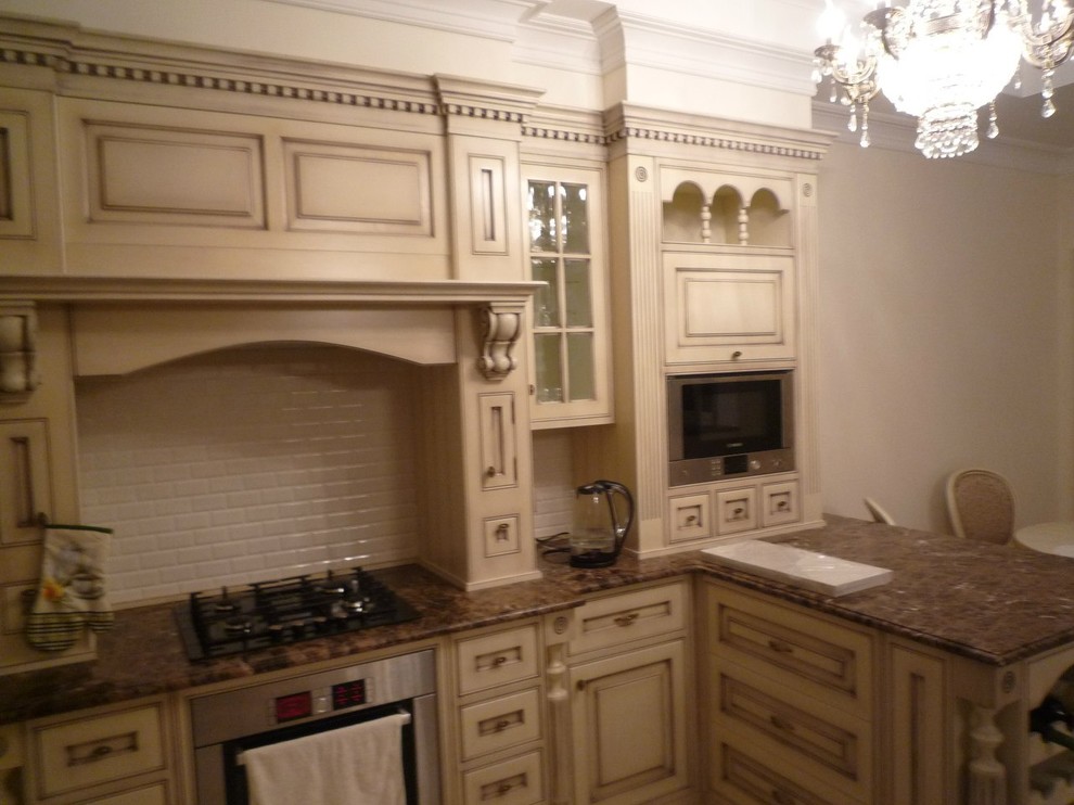 Кухня, МДФ, эмаль, патина, лак