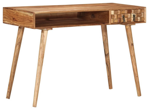 vidaXL Writing Desk Computer Desk Home Office Study Table Solid Wood Acacia