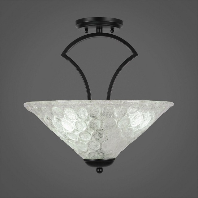 bubble glass flush mount ceiling light