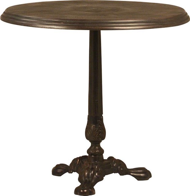 Bistro Table Traditional Look Bronze Finish Cast Aluminum Metal