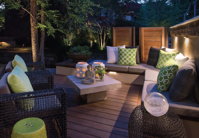 Modern Asian Home-Deck trendy-terrasse