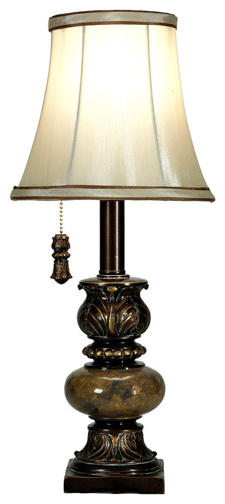 Trieste Marble Accent Lamp With Pull Chain