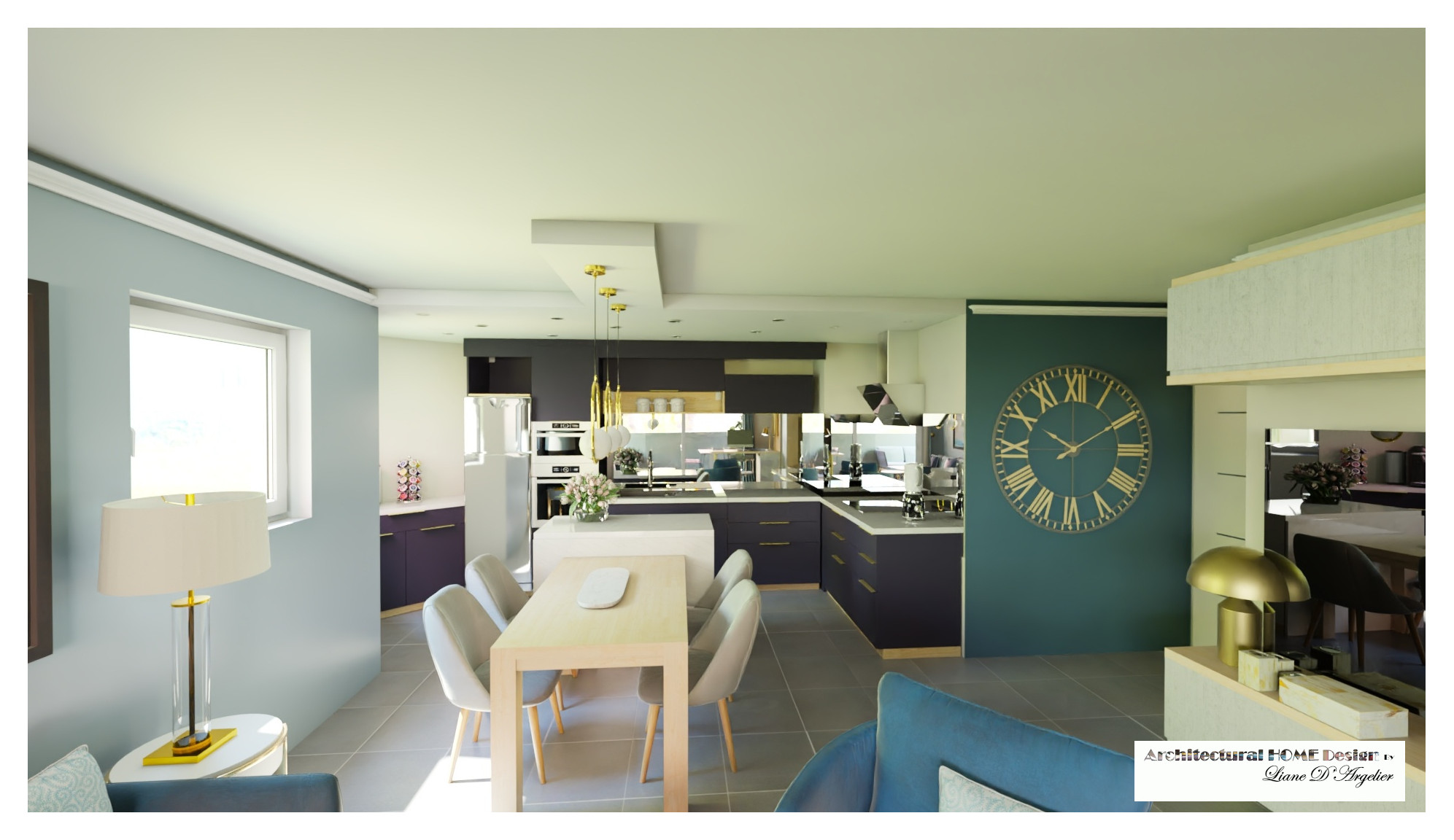 Pièce de vie 35 m². osez