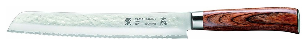 Tamahagane SAN Tsubame Pakkawood Bread Knife, 9"