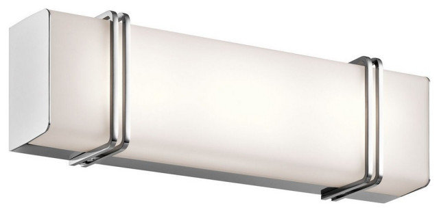 1 Light Linear Bathroom Light Fixture Approved for Damp Locations ...