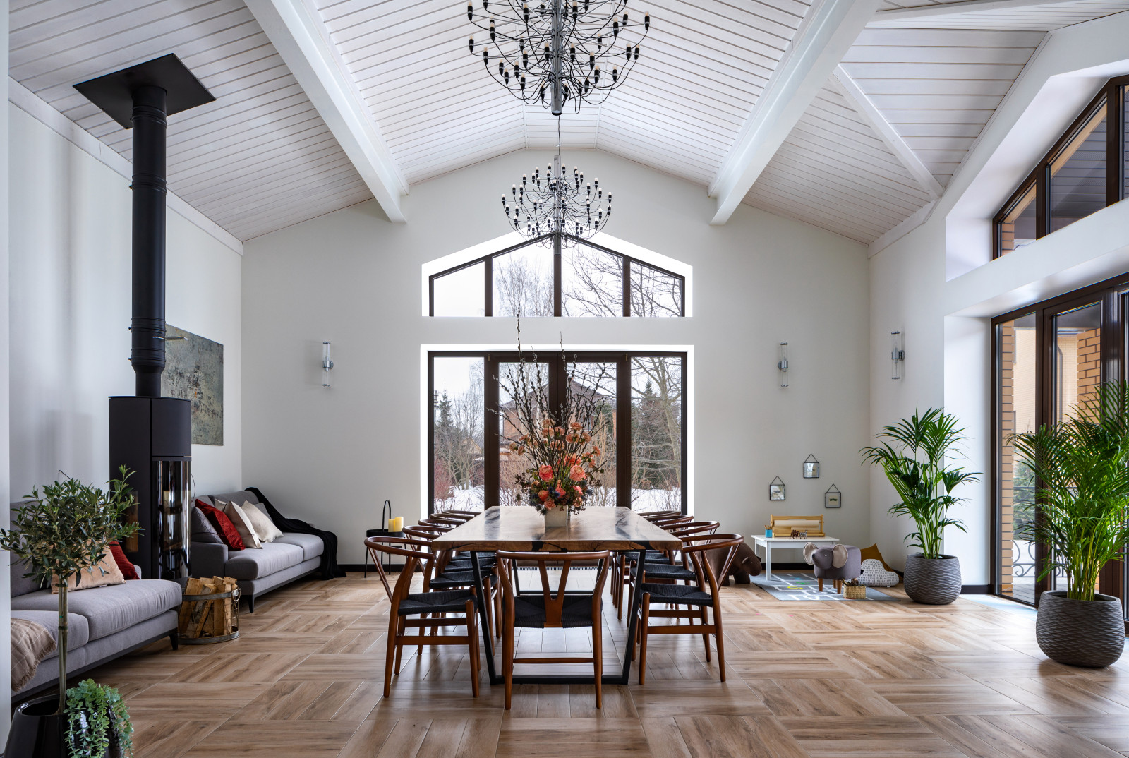 Загородный дом - пространство для праздника