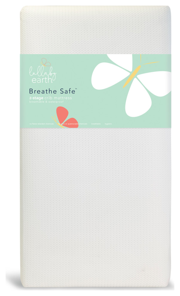 Lullaby Earth Breathe Safe Breathable Crib Mattress 2Stage