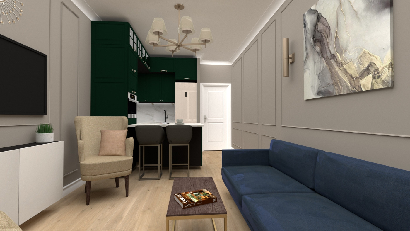 Яркая евродвушка в ЖК Гринландия-2 для молодой женщины