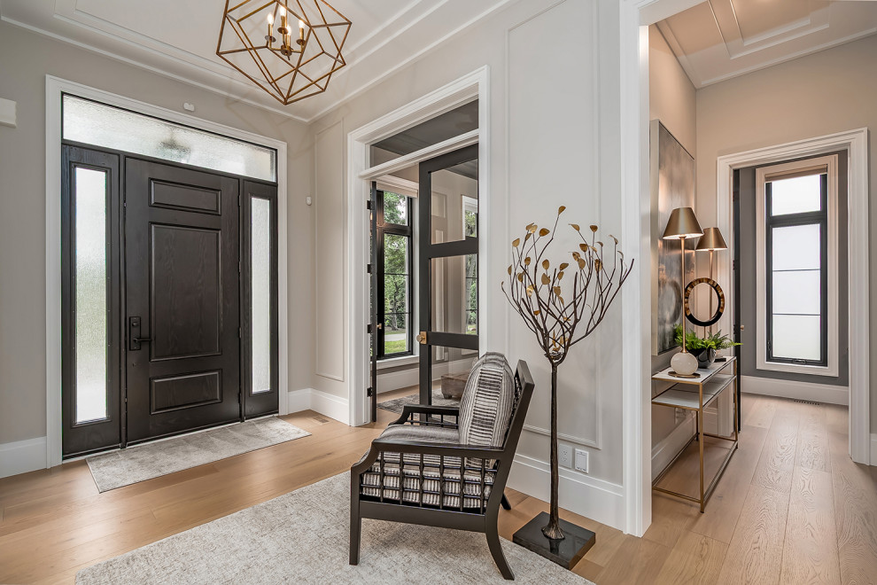 Inspiration for a transitional entryway remodel in Toronto