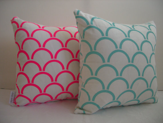 Cushion Cover Arches Design, Fluro Pink by Aqua Door Designs