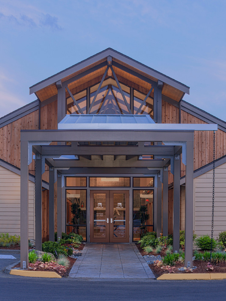 Inspiration for a transitional entryway remodel in Seattle