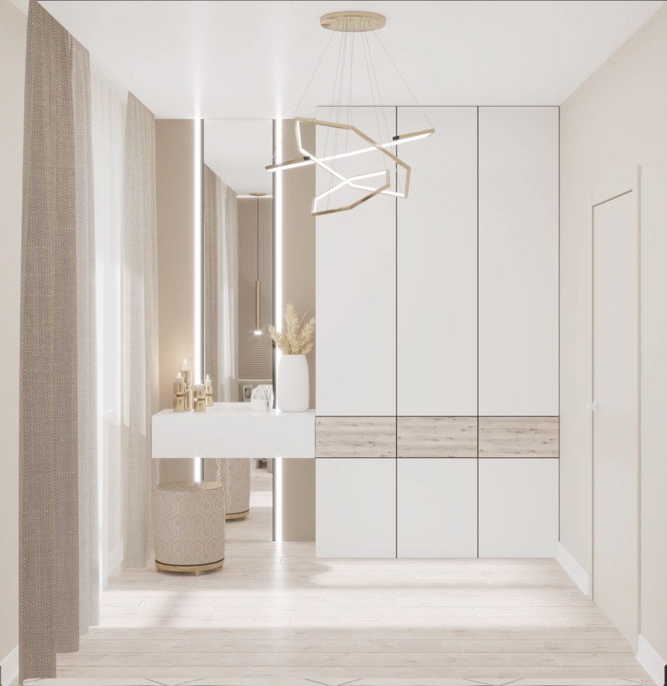 Дизайн помещений спальни и гостиной