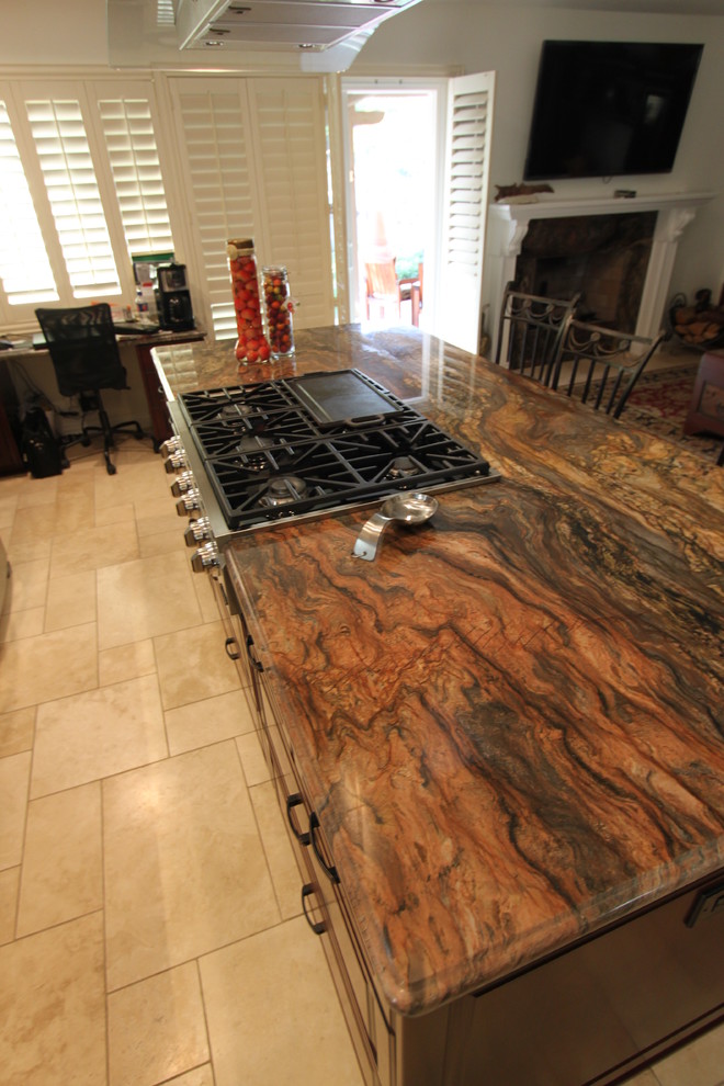 Inspiration for a large transitional kitchen remodel in Los Angeles
