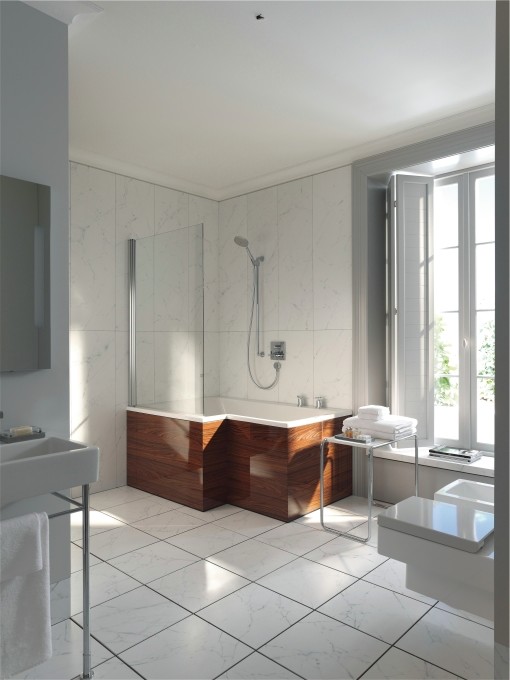 прямоугольная ванна из акрила