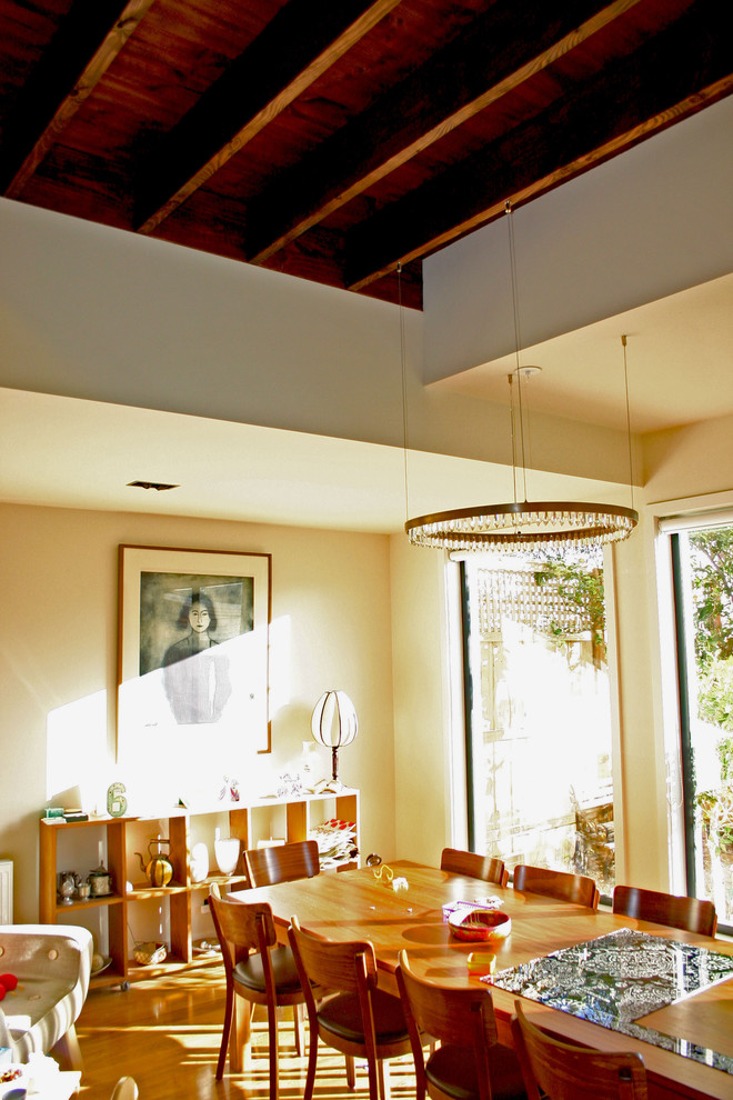 Inspiration for a contemporary dining room in Melbourne.