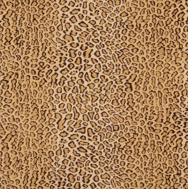 E411 Leopard Animal Print Microfiber Fabric