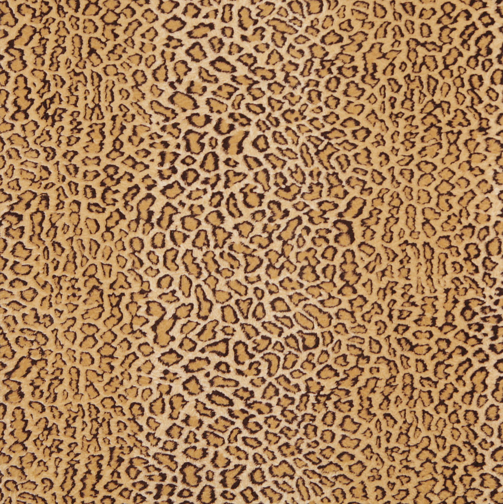 E411 Leopard Animal Print Microfiber Fabric