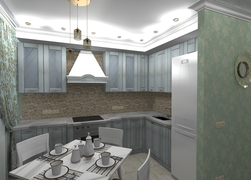 3-х комнатная в зелёном цвете