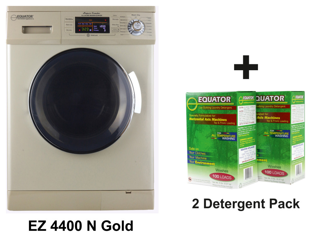 Equator Allinone Compact Combo Washer Dryer with two Detergent boxes