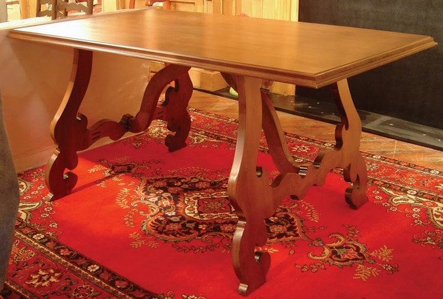 5' Long Maple Dining Table With Large Adjustable Legs, Driftwood
