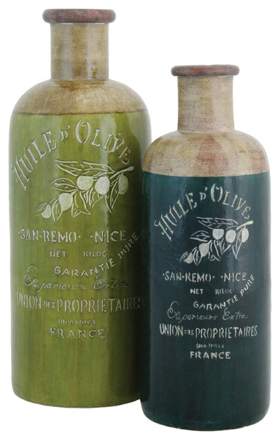 Olive Bottles, 2-Piece Set