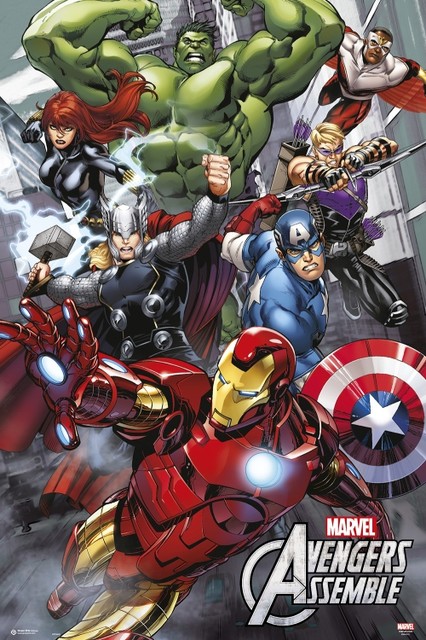 Marvel Avengers Assemble Poster Print 24x36